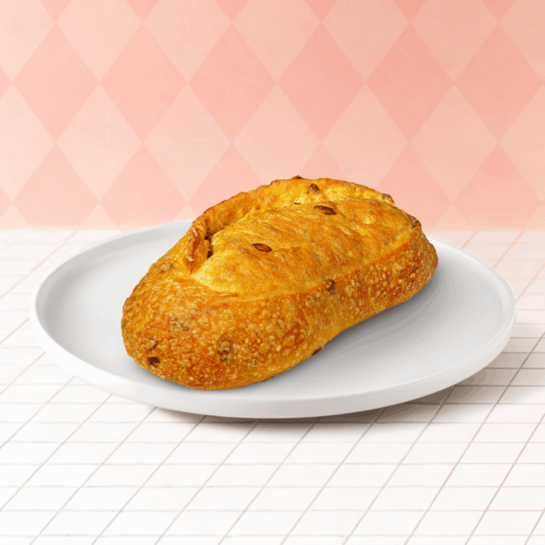 Bánh mì bí đỏ men tự nhiên 450g/Pumpkin Bread 450g